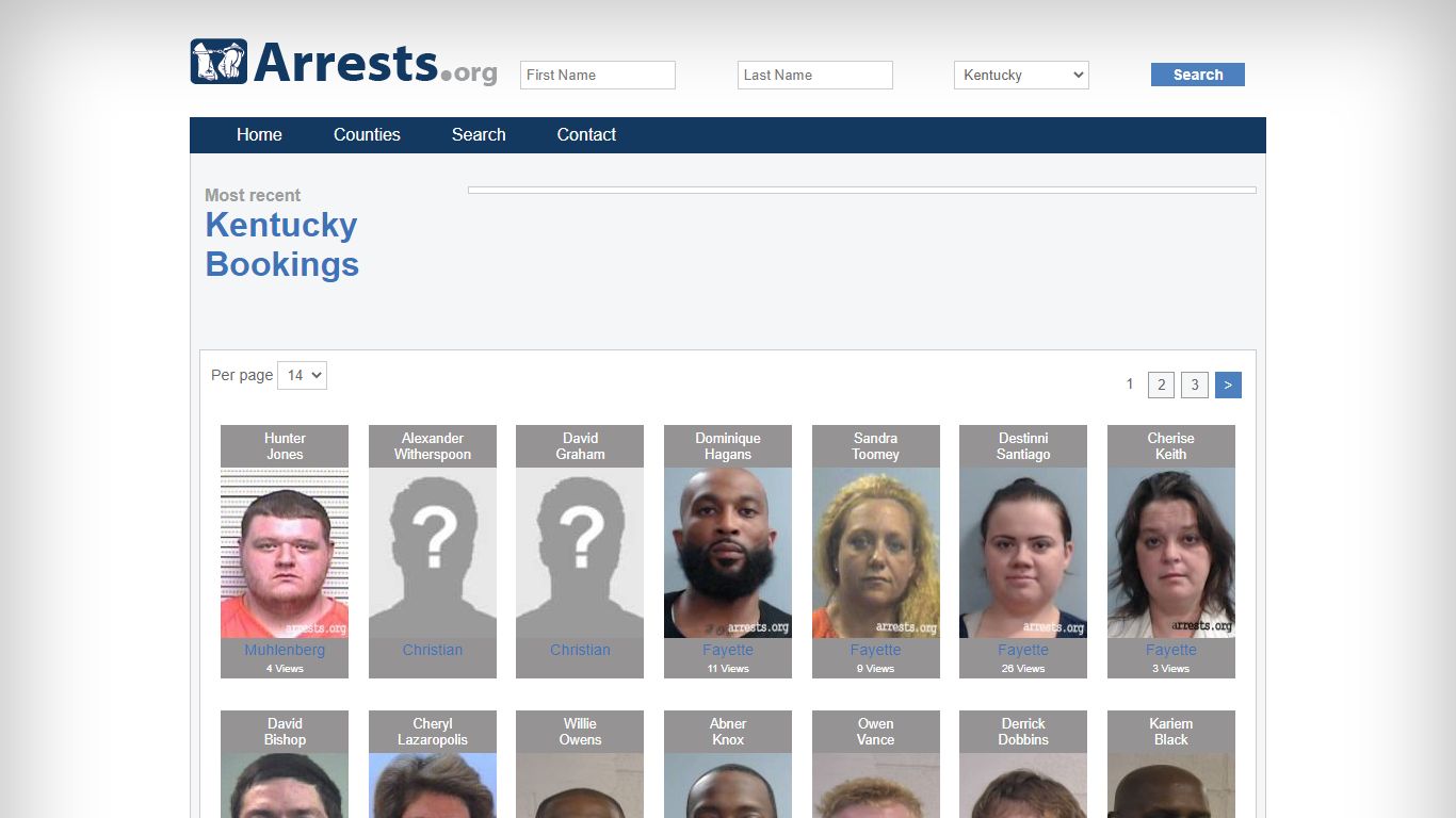 Kentucky Arrests and Inmate Search