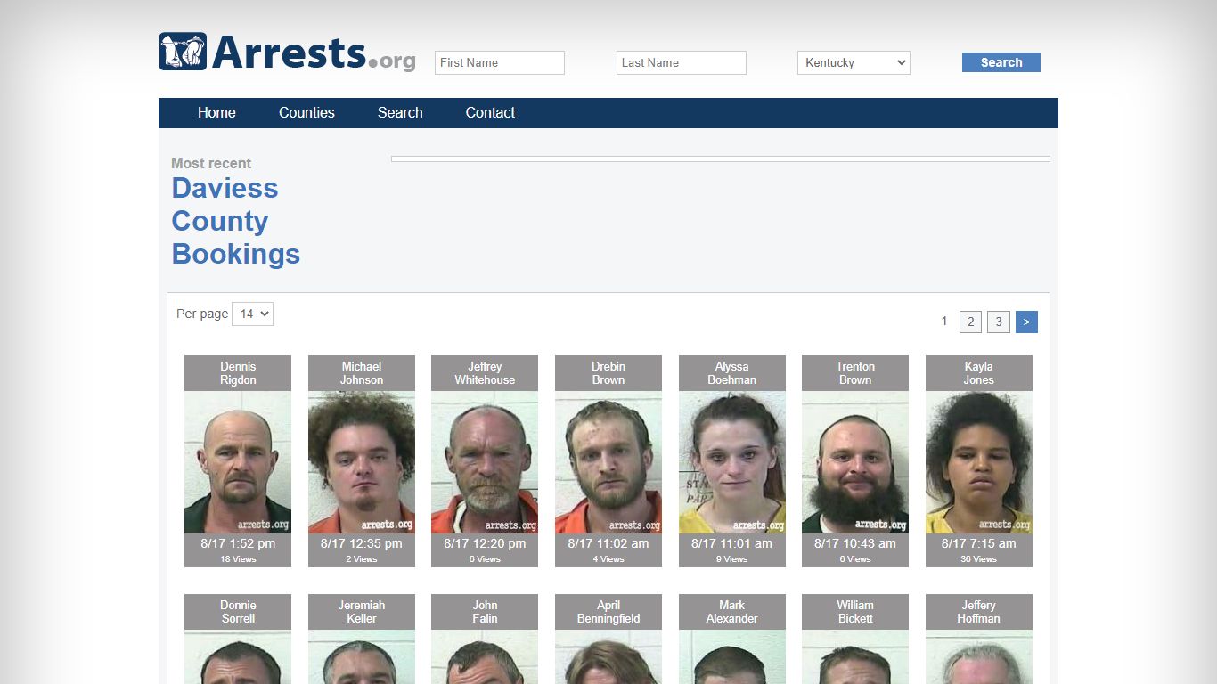 Daviess County Arrests and Inmate Search